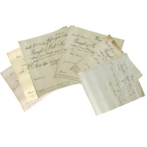 Littlemill Distillery - 6 Invoices dated 1864 and 1885